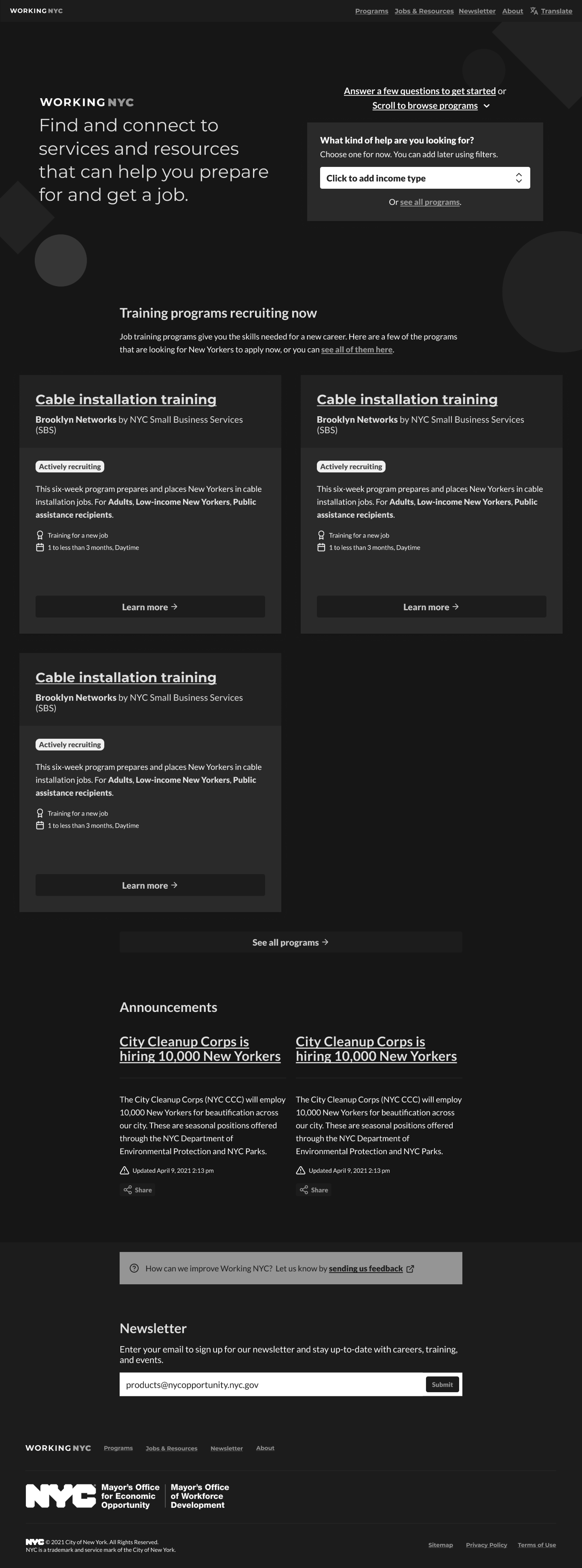 Screenshot of simulated Achromatopsia for the default, or night theme..