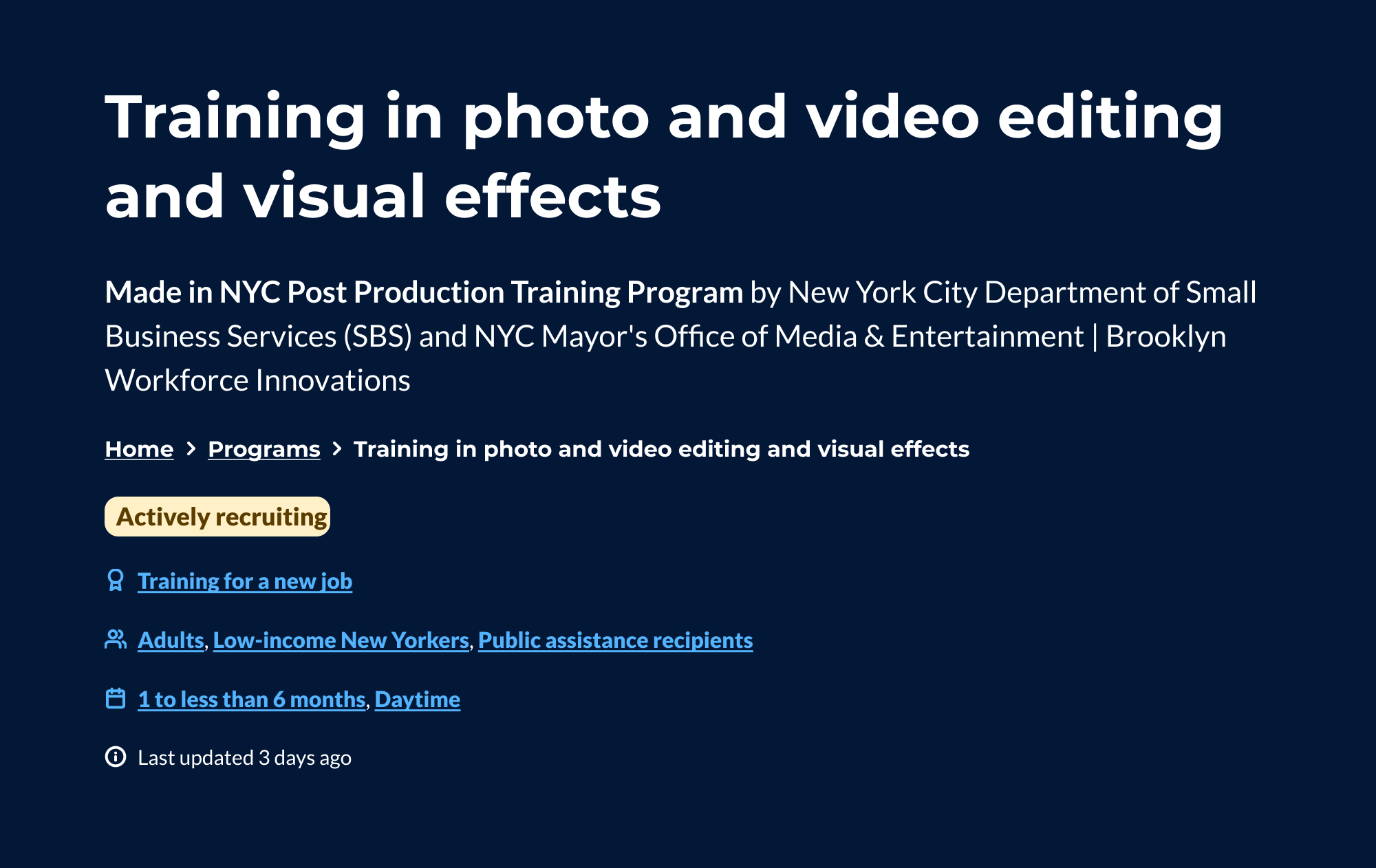 Screenshot of the updated typography sample from the website.